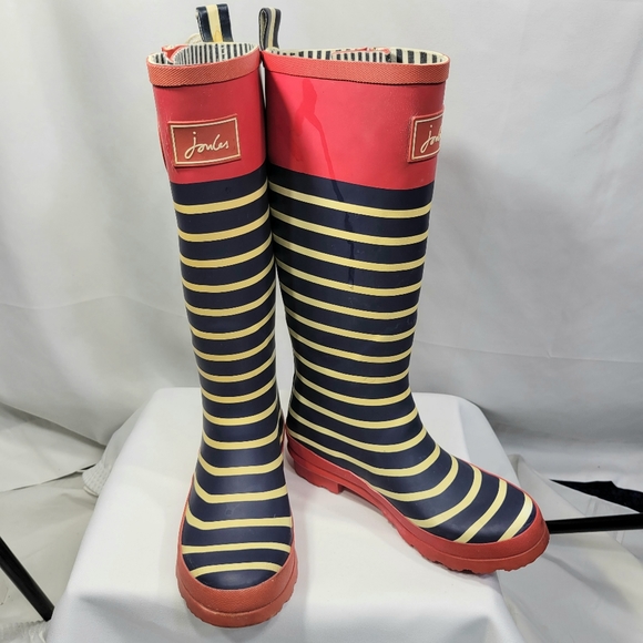 Joules Shoes - Joules NWT Welly Print Rain Boots US Size 6